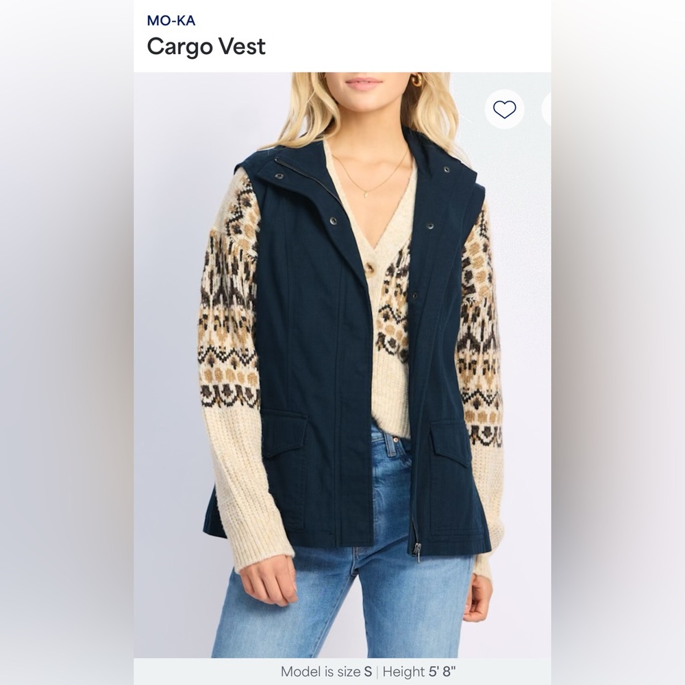 Mo-Ka Women's Dark Blue Vest